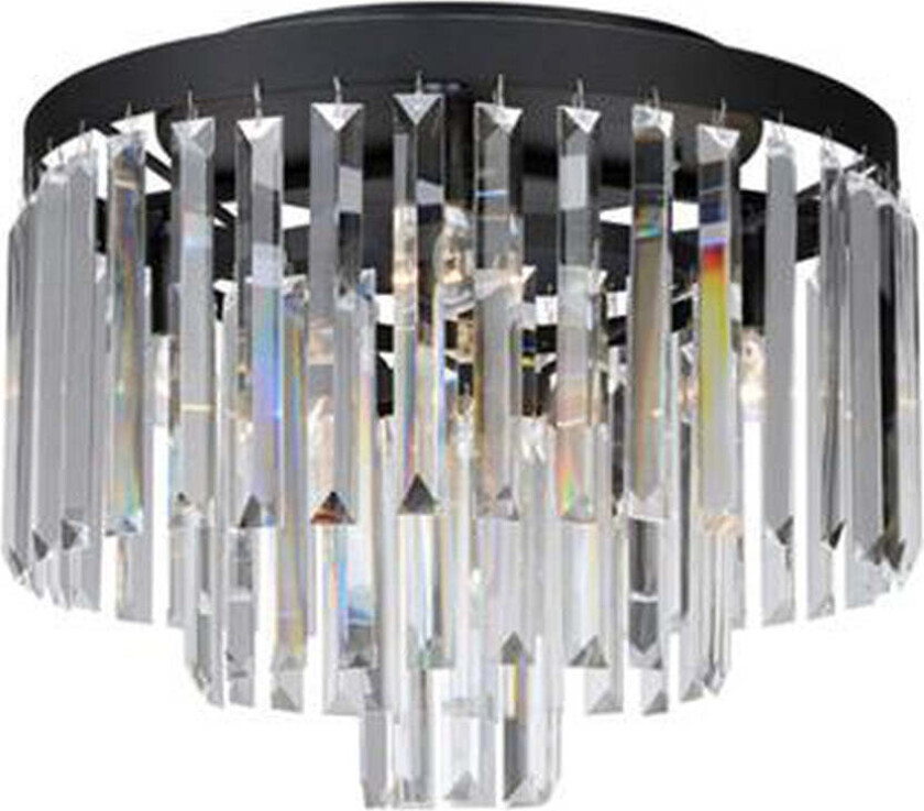 Ventimiglia taklampe 42 cm - Svart/Klar - Svart/Klar