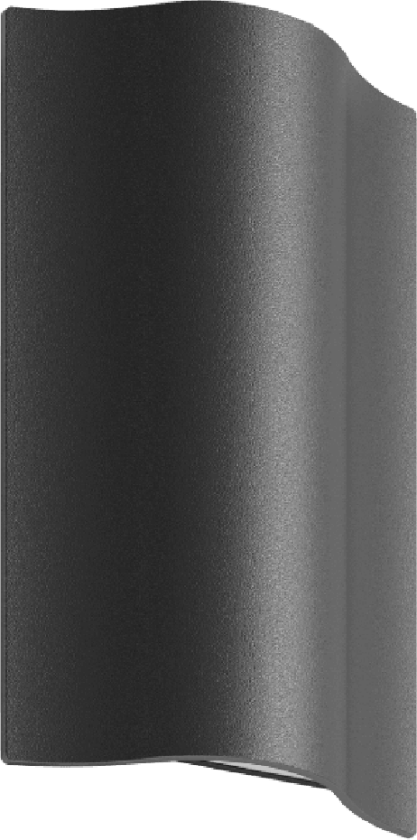 Vega vegglampe opp/ned utendørs 2x6W IP54 - Mørk grå - Grå