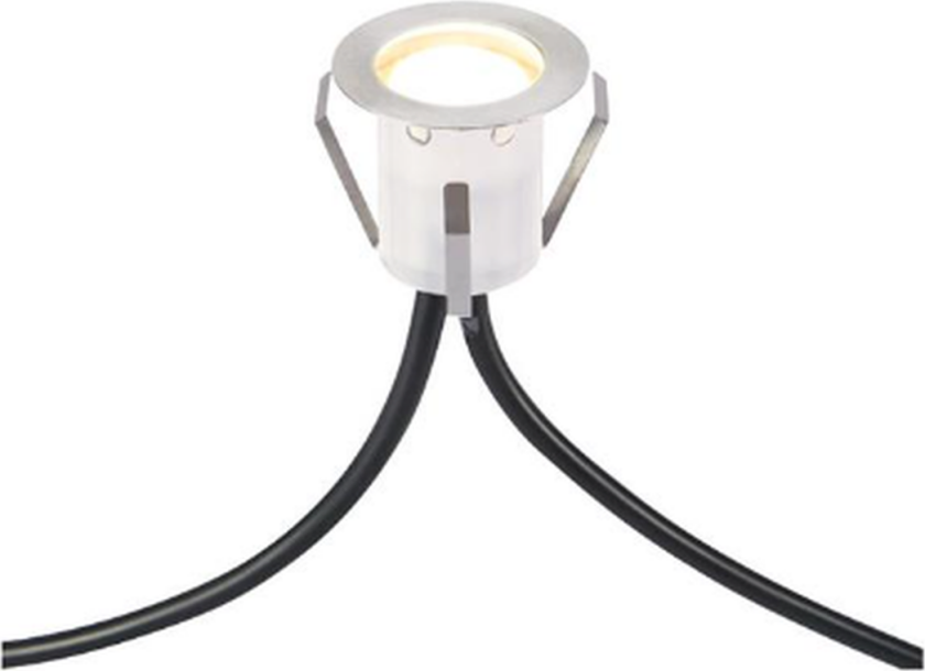 Unite 12 Decklight 0,4W 2700 Kelvin utendørs IP44 - 6 pakning - Børstet stål - Børstet stål