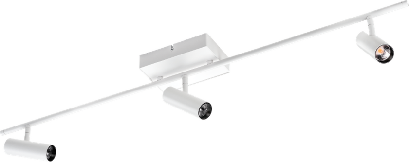 Tube Micro Track taklampe 18W 2700 Kelvin Dimbar - Hvit - Hvit