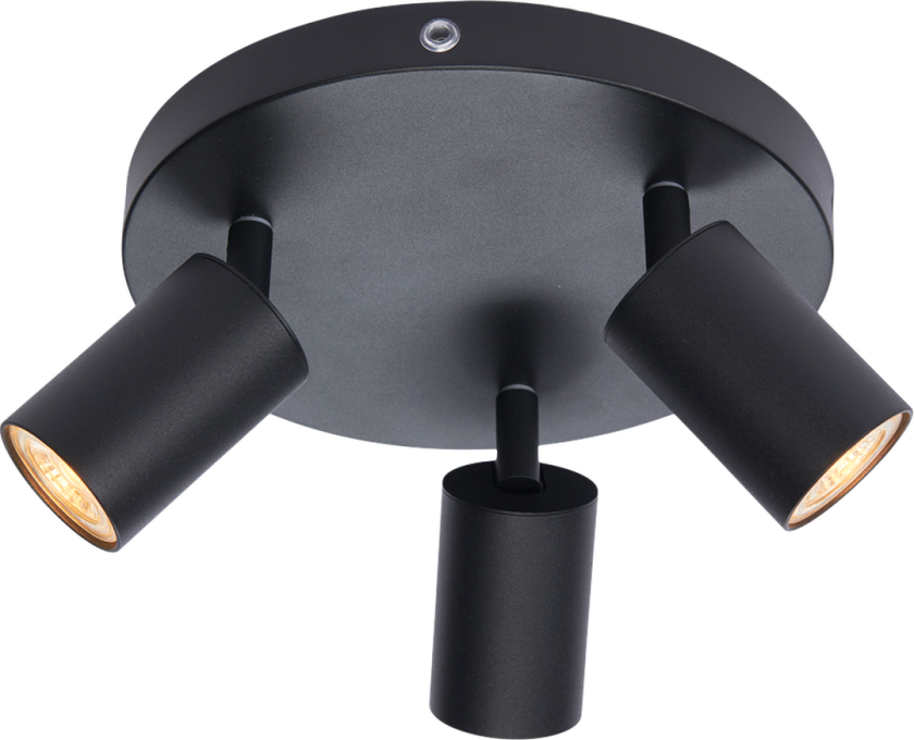 Toronto rund takspot - Svart - Svart