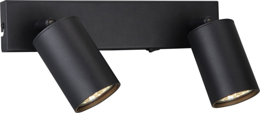 Toronto dobbel vegglampe - Svart - Svart