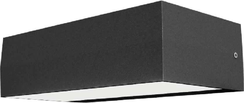 Subra square vegglampe opp/ned utendørs 2x4,5W IP54 - Mørk grå - Grå