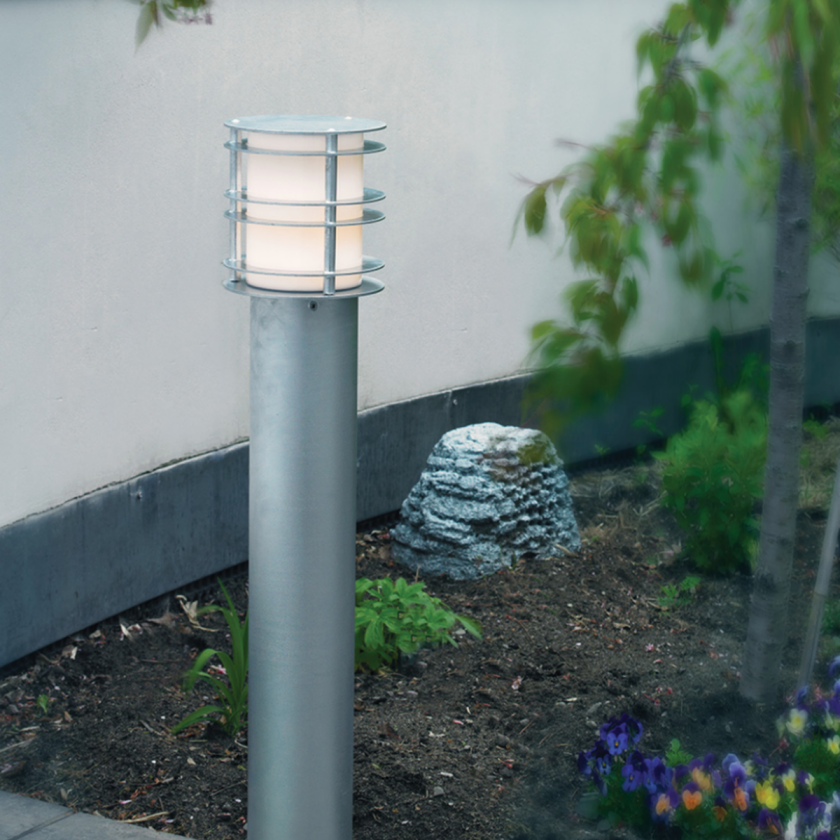 Stockholm pullert 1464 opalglass - Galvanisert stål