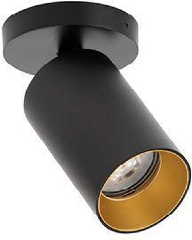 Spoton Circle takspot 1 lys GU10 - Svart/Gullfarget - Svart / Gull