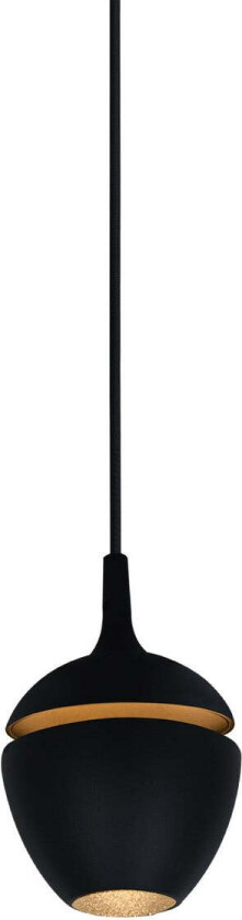 Split takpendel 9 cm - Svart