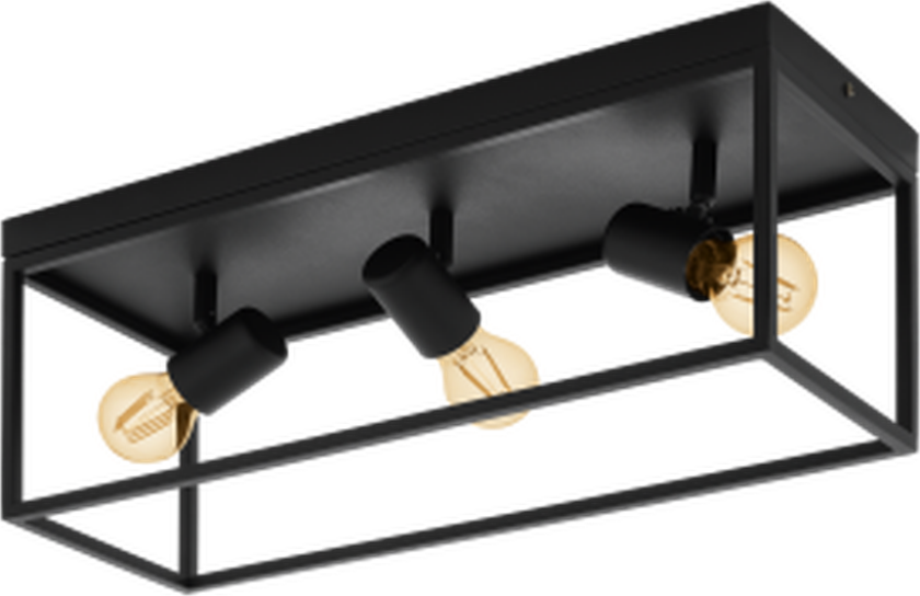 Silentina taklampe 3 lys - Gul