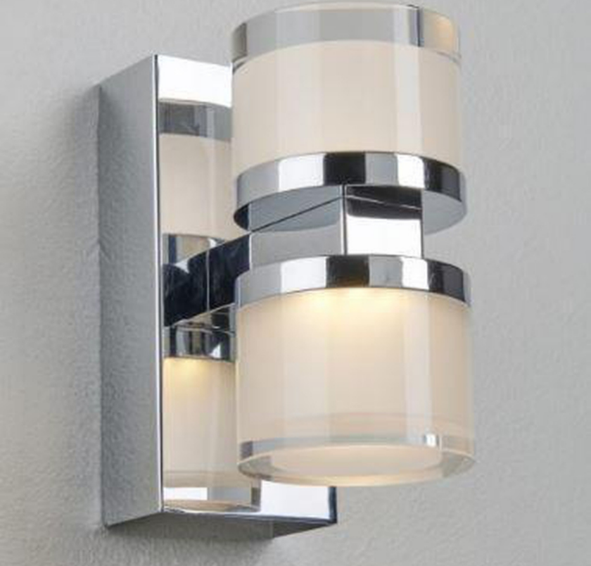 Selena vegglampe IP21 2x5W dimbar - Krom - Krom