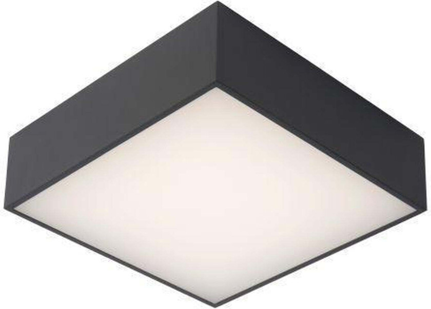 Roxane square taklampe IP54 10 watt 2700 Kelvin - Antrasitt - Antrasitt