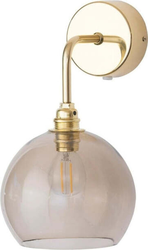 Rowan vegglampe - Kastanje brun - Brun