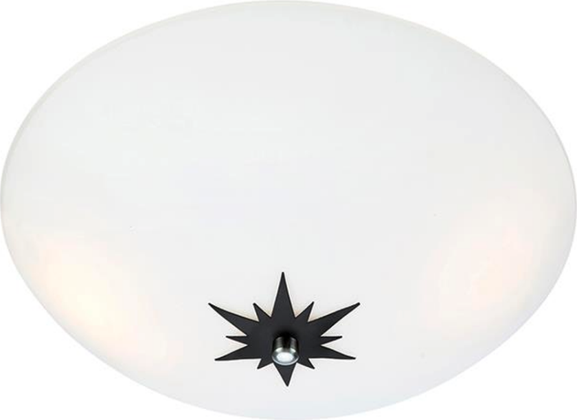 Rose plafond 35 cm hvit - Hvit - Hvit