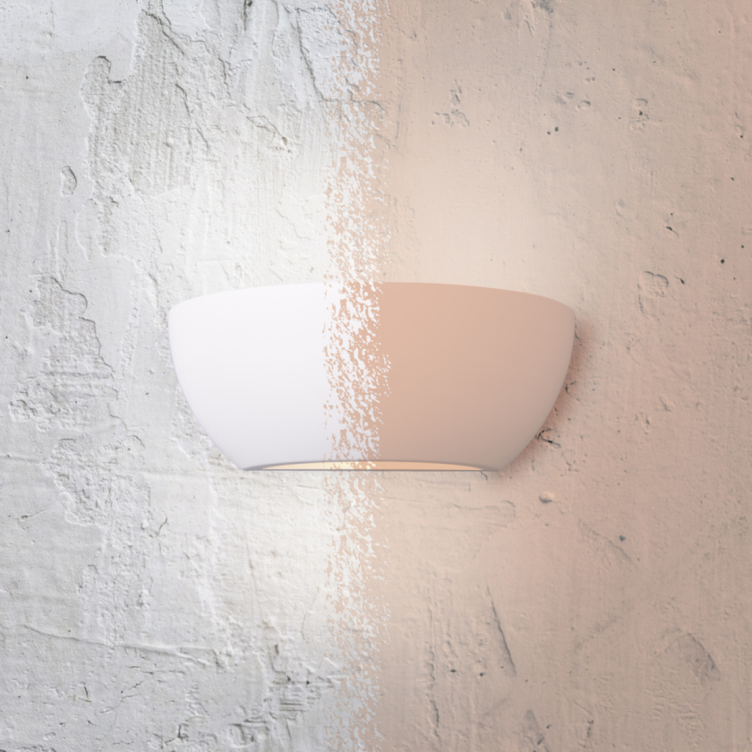 Roma vegglampe - Hvit - Hvit