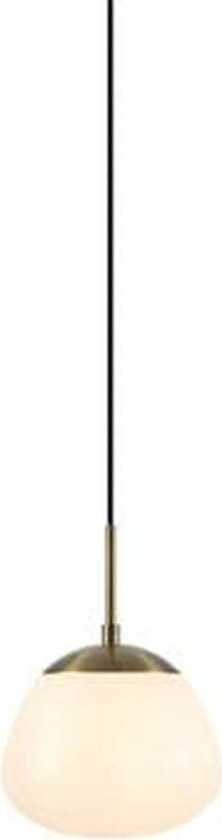 Rise vinduspendel m/3,5 meter ledning, bryter og støpsel - Antikk messing/Opal hvit - Messing / Opal - Messing / Opal