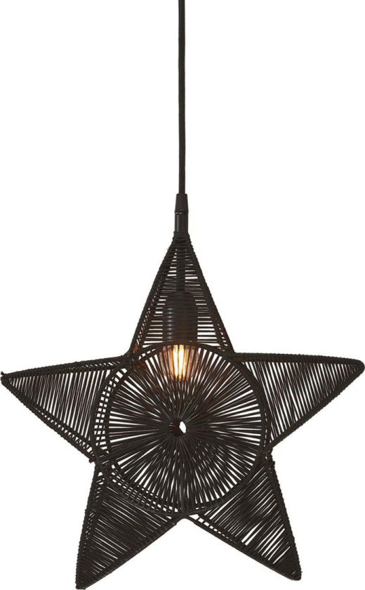 Regina adventsstjerne 40 cm - Svart - Svart