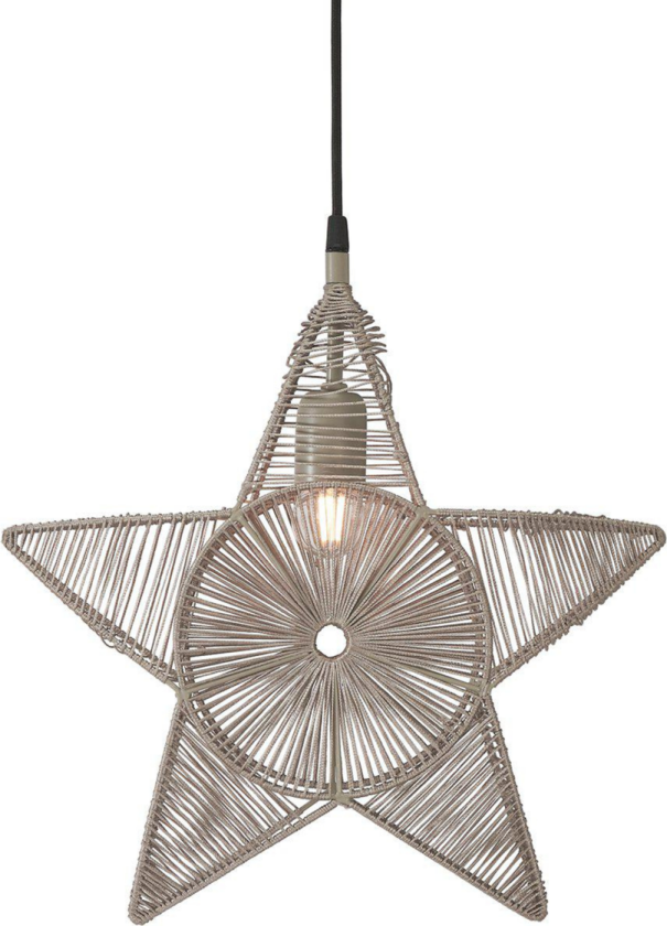 Regina adventsstjerne 40 cm - Beige - Beige