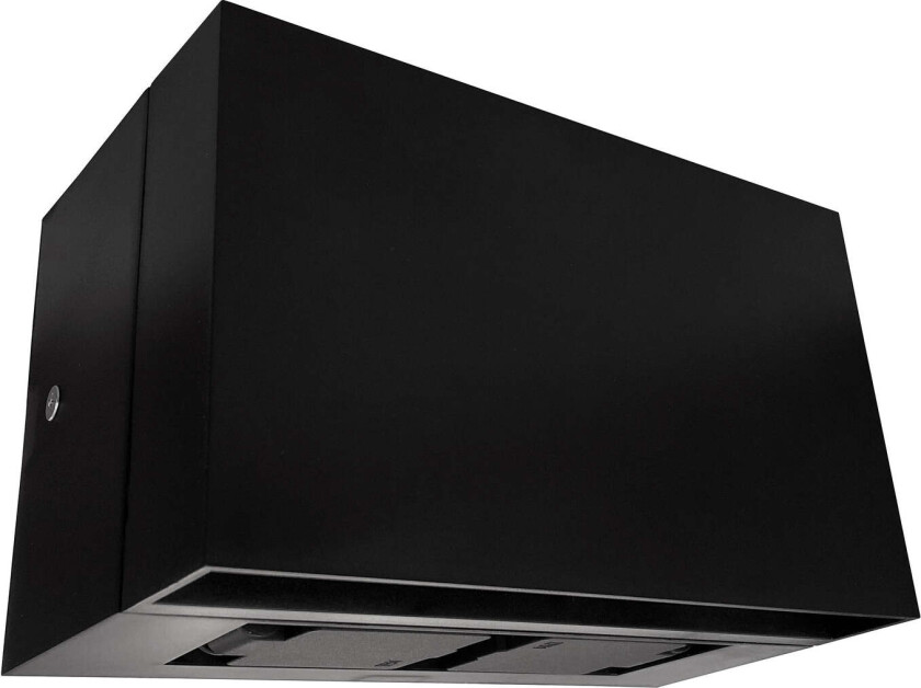 Rapido K1 vegglampe utendørs ned med stikkontakt 7W LED 3000K - Svart - Svart