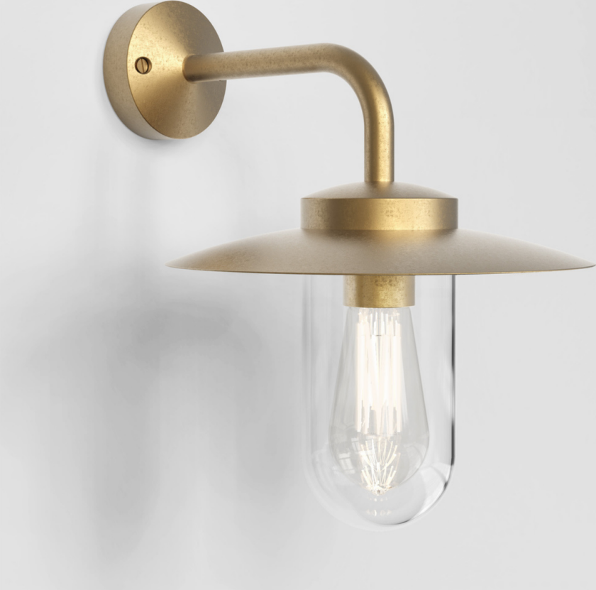 Portree vegglampe IP44 - Messing - Messing