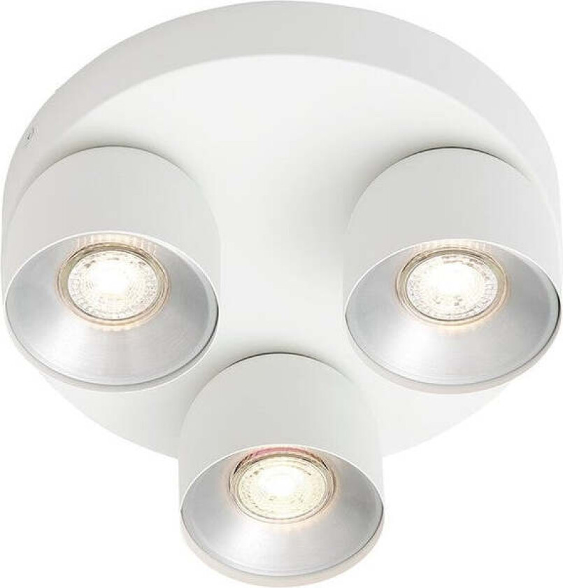 Pitcher rund spot 3-lys - Hvit