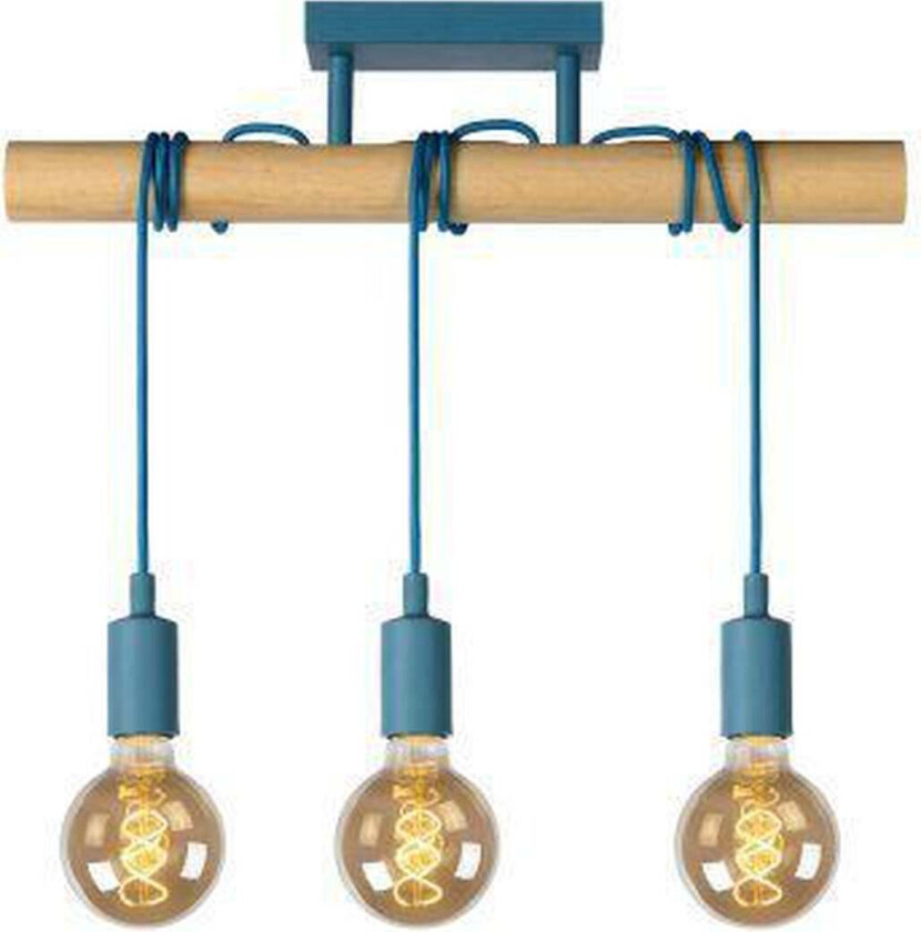 Pauline taklampe 3 lys - Blå - Blå