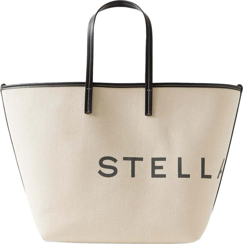 Stella Mccartney Tote Bag Eco Canvas Veske Ecru  female