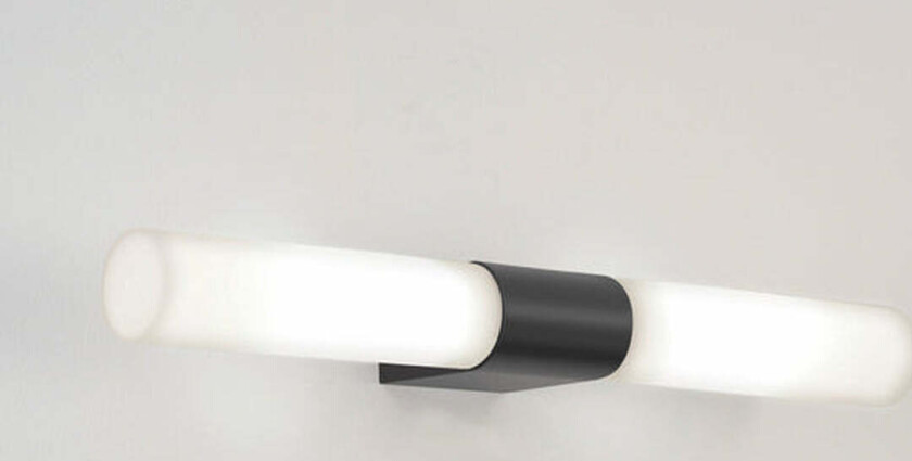 Padova vegglampe for baderom IP44 G9 - Svart/Opal - Svart / Opal