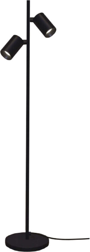 Oz K2 gulvlampe - Svart/Gullfarget - Svart / Gull