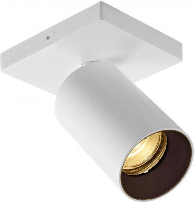 OZ K1 taklampe med 1 spott - hvit/Svart - Hvit / Svart