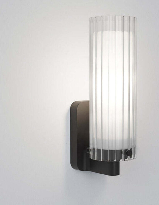 Ottavino vegglampe IP44 - Krom - Svart