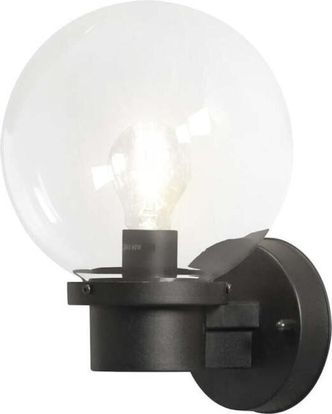 Nemi vegglampe Svart skumringsrele 29cm - Svart