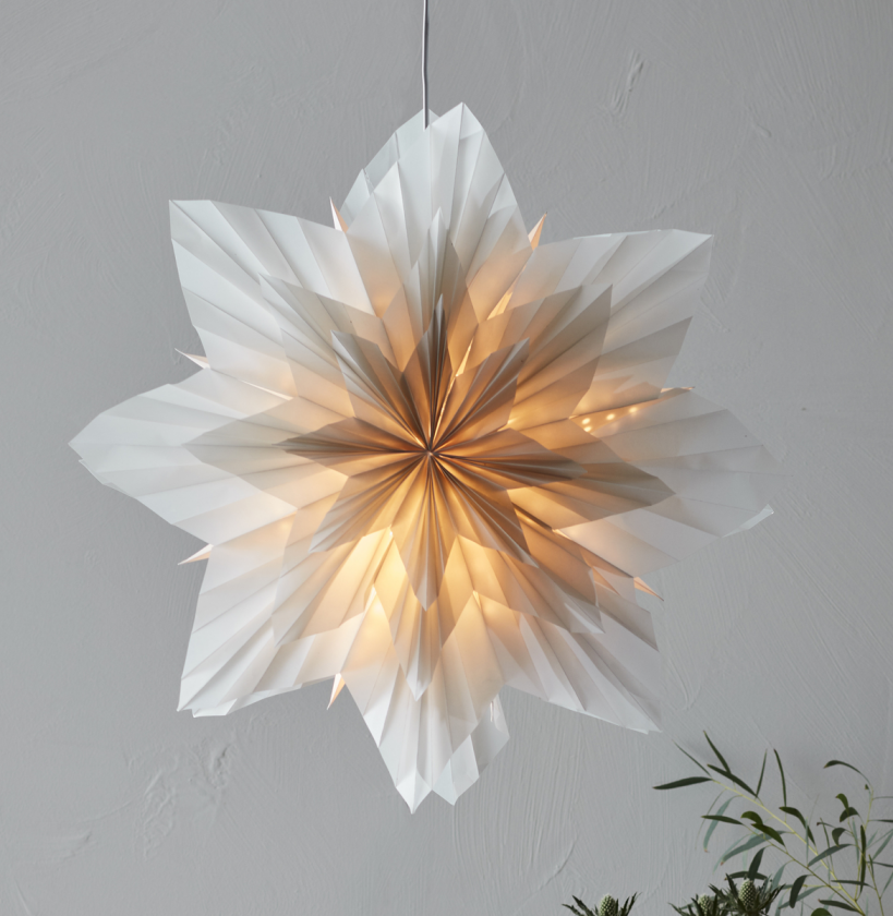 Neela hengende papirstjerne 56 cm - Grå - Grå - Grå