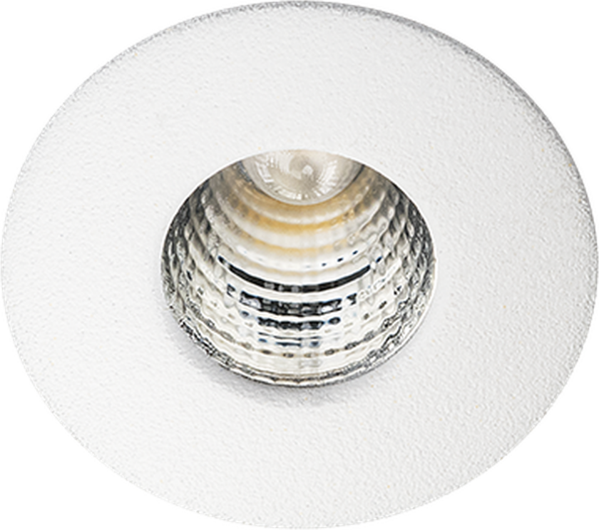 Nano 1W LED minidownlight 3000K Ra>90, matt hvit - Hvit