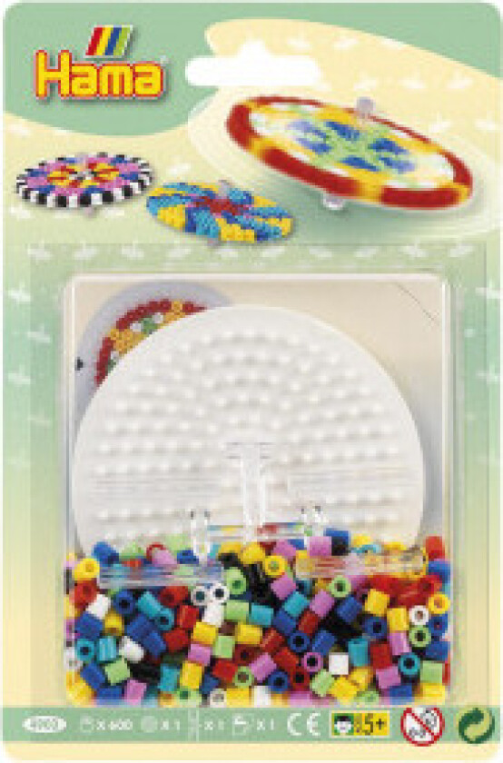 Midi Perlesett Blisterpakke 600 Perler - Snurrebass