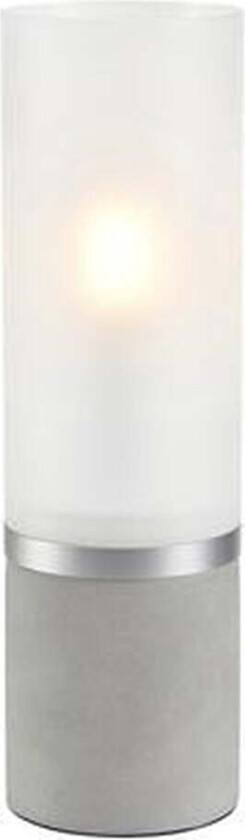 Molo bordlampe 30 cm - Betong/Frostet glass - Betong - Betong