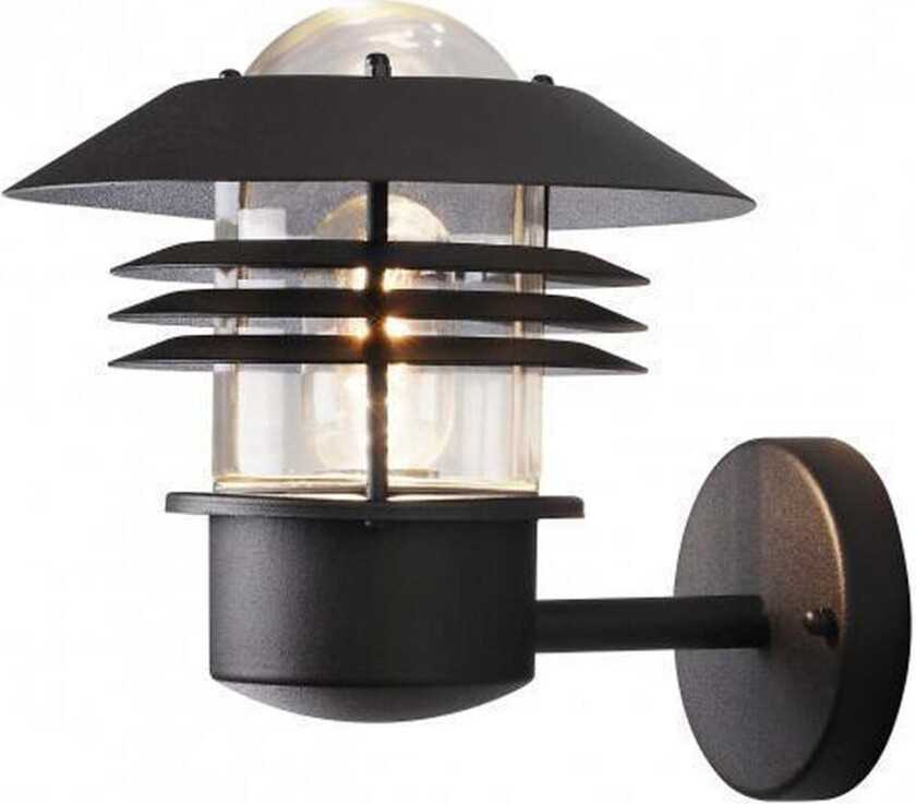 Modena vegglampe opp Svart - Svart