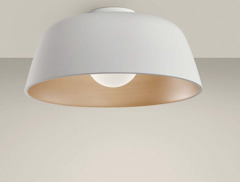Miso taklampe 43,3 cm - Hvit/Gullfarget - Hvit / Gull