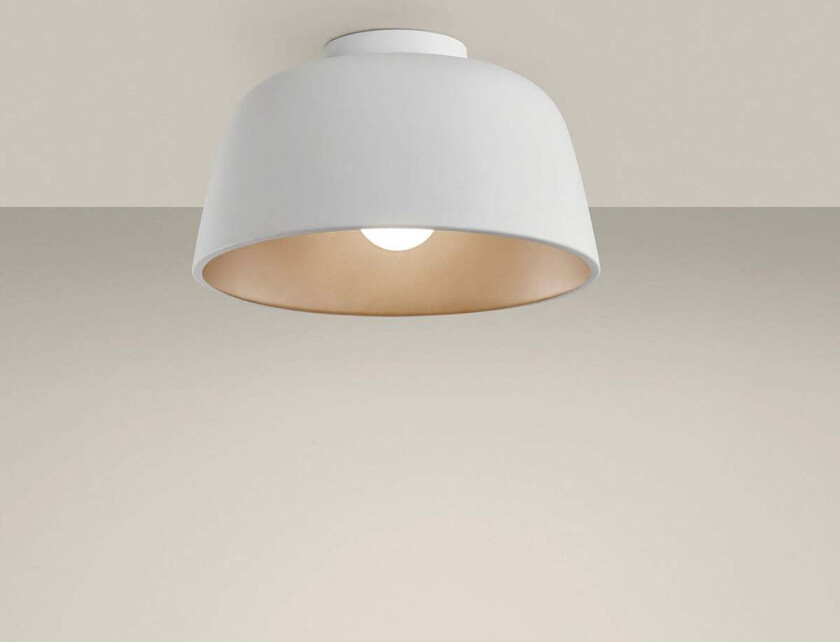 Miso taklampe 28,5 cm - Hvit/Gullfarget - Hvit / Gull
