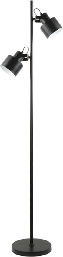 Miami Gulvlampe - Svart - Svart