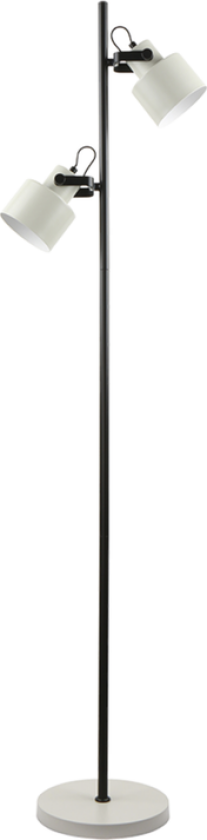 Miami Gulvlampe - Sand - Svart / Hvit