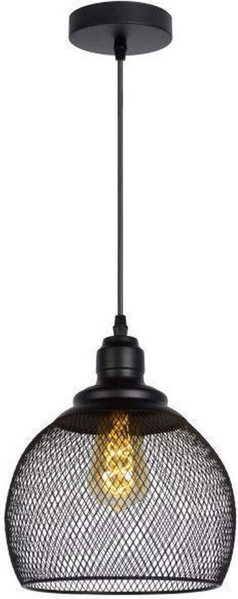 Mesh takpendel 22 cm - Svart - Svart