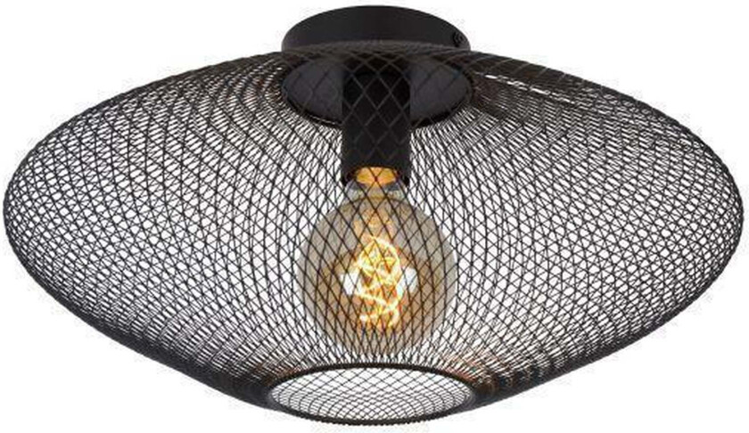 Mesh taklampe 45 cm - Svart - Svart