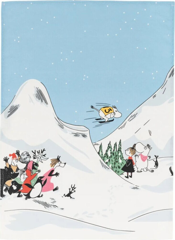 Bilde av Mummi kjøkkenhåndkle Ski jumping 50x70 cm