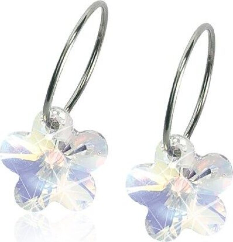 Natural Titanium Flower Sleeper 14mm Rainbow