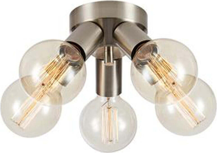 Mazzo taklampe 5-lys - Satin Nikkelfarget - Nikkel - Nikkel