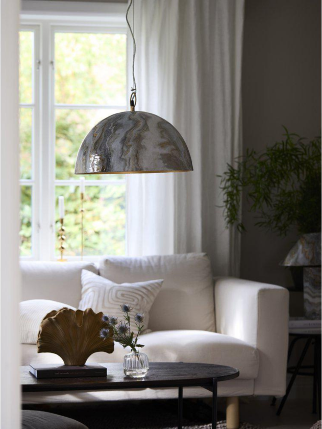 Marnie takpendel - Grå/Marmor mønster - Marmor