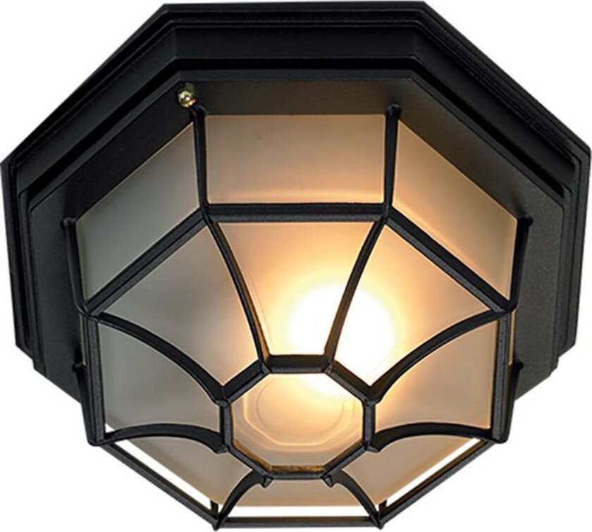 Mariehamn taklampe utendørs IP44 - Svart