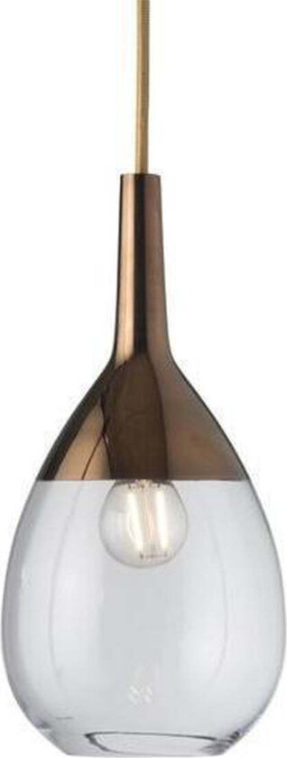 Lute takpendel 14 cm klar/kobber - Kobber