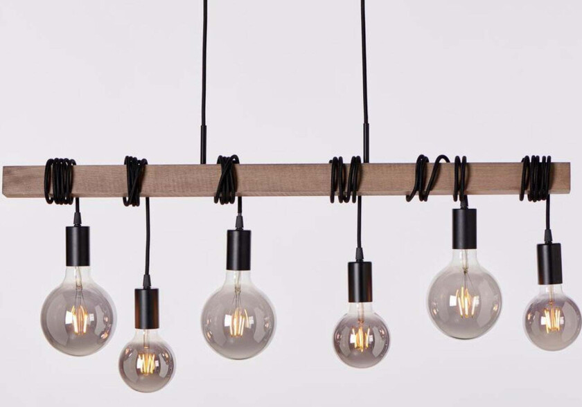 Luga 6 takpendel - Natur / Svart