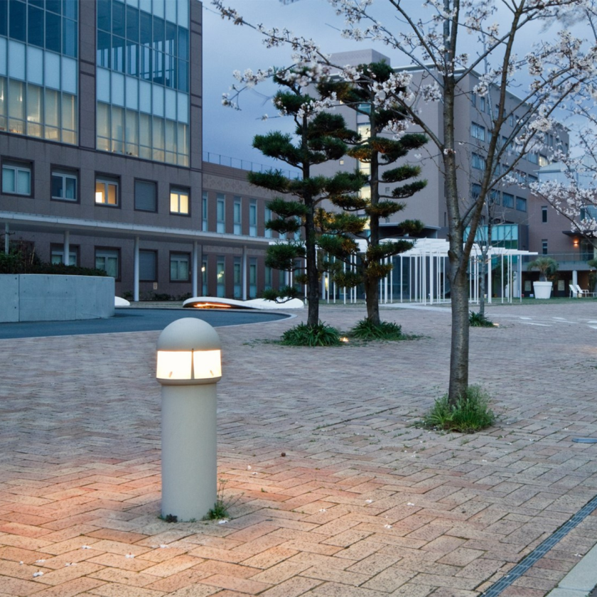 Waterfront Pullert mast for nedgraving - Aluminium