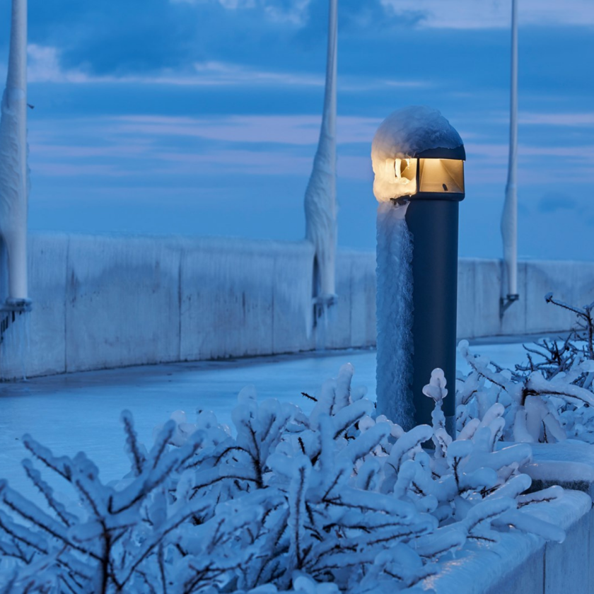 Waterfront Pullert m/Fotplate - Grå