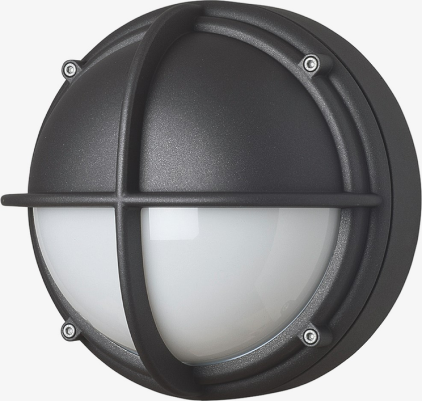 Skot utendørs halvskjerm vegglampe - Grafitt / Opal